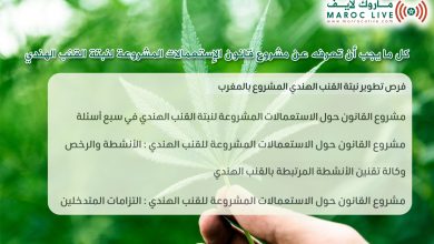 صورة إنفوجرافيك.. كل ما يجب أن تعرفه عن مشروع قانون الإستعمالات المشروعة لنبتة القنب الهندي