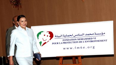 صورة صاحبة السمو الملكي الأميرة للا حسناء رئيسة مؤسسة محمد السادس لحماية البيئة تشارك، عبر رسالة فيديو، في أشغال المؤتمر العالمي لليونسكو حول التربية من أجل التنمية المستدامة