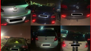 صورة ضبط 33 سائق سيارة قاموا بخرق الطوارئ الصحية والسياقة بطريقة استعراضية