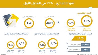 صورة نمو الاقتصاد الوطني بلغ 1 في المئة خلال الفصل الأول من 2021