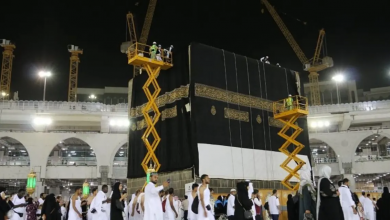 صورة تغيير كسوة الكعبة غداً الإثنين
