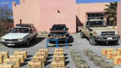 صورة كلميم .. توقيف ثلاثة أشخاص وحجز حوالي 3ر2 طن من مخدر الشيرا (بلاغ)