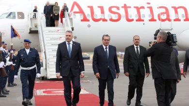 صورة المستشار الفيدرالي النمساوي يصل إلى المغرب