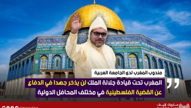 صورة المغرب تحت قيادة جلالة الملك لن يذخر جهدا في الدفاع عن القضية الفلسطينية في مختلف المحافل الدولية (مندوب المغرب لدى الجامعة العربية)