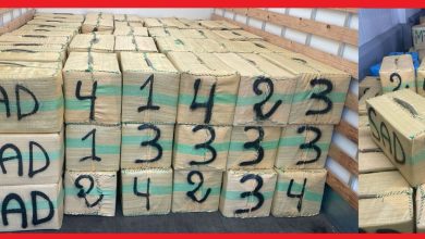 صورة إحباط محاولة تهريب خمسة أطنان و758 كيلوغراما من مخدر الشيرا