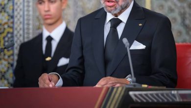 صورة جلالة الملك يوجه خطابا ساميا إلى الأمة بمناسبة عيد العرش المجيد