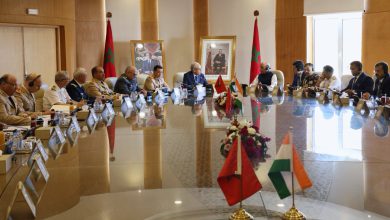 صورة السيد لوديي يستقبل وزير الدفاع بجمهورية الهند