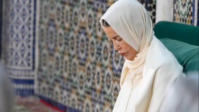 صورة صاحبة السمو الملكي الأميرة للا مريم تترأس حفلا دينيا إحياء للذكرى السابعة والعشرين لوفاة جلالة المغفور له الملك الحسن الثاني