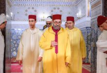 صورة أمير المؤمنين يترأس بالقصر الملكي بالرباط حفلا دينيا إحياء لليلة القدر المباركة