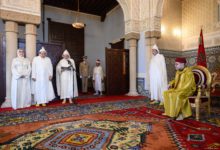 صورة الملك محمد السادس يستقبل الأعضاء المعينين بالمجلس الأعلى للسلطة القضائية