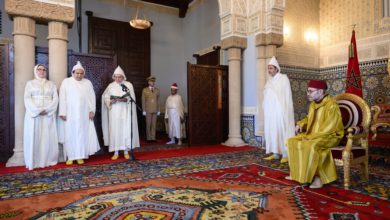 صورة الملك محمد السادس يستقبل الأعضاء المعينين بالمجلس الأعلى للسلطة القضائية