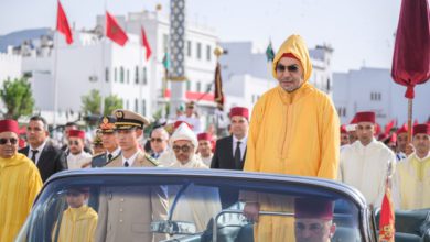 صورة عيد العرش .. أمير المؤمنين جلالة الملك يترأس حفل الولاء بالقصر الملكي بتطوان